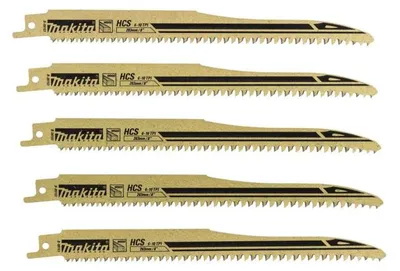 Image de Lot de 5 Lames de scie sabre Super Express MAKITA B-05153 pour bois