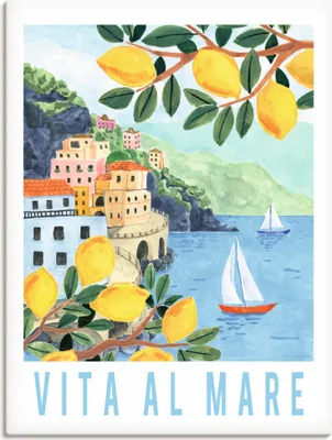 Produktbild von ARTland Leinwandbild Mediterranean View II Größe: 45x60 cm