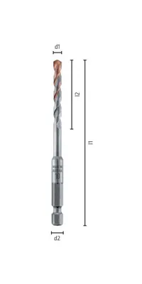Produktbild von ALPEN HM-Dachziegelbohrer Profi Länge 100 mm Bohrer ø 4 mm