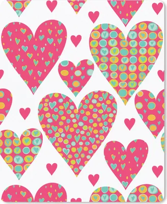 Produktbild von MuchoWow® Mauspad Mousepad Mädchen - Herz - Liebe - Muster - Mädchen - Kinder - Kinder - Kind 30x40 cm - Mousepads - Maus Mat - Pad - Mausunterlage - Mausmatten