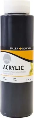 Obrázok produktu pre Daler Rowney Simply Akrylová farba Black 750 ml 1 ks