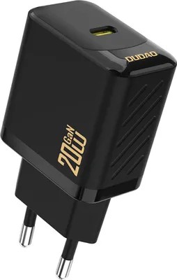 Produktbild von Dudao A26 PD20W GaN USB-C Ladegerät – Schwarz