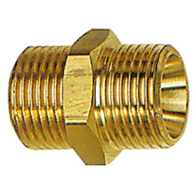 Obrázok produktu pre Riegler dvojitá vsuvka mosadzný vonkajší závit G1/2 "xG3/4" SW32mm