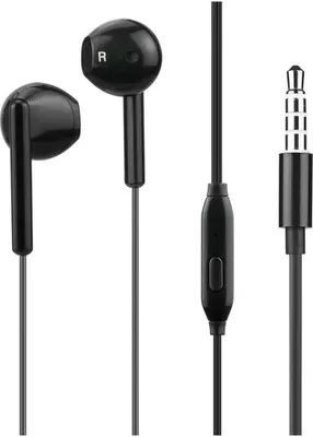Immagine prodotto di WOW, cuffie cablate da 1,2 m con microfono e spina jack da 3,5 mm, nero