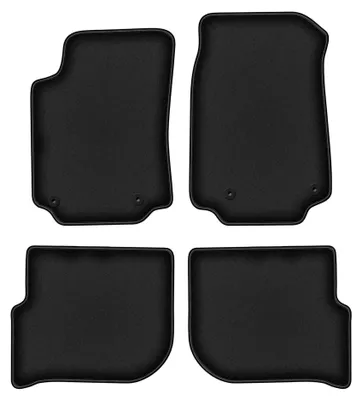 Image de Tapis de sol en moquette pour Audi 200 C3 1983-1991 (berline/break) – jeu 4 pièces, noirs, sur mesure – Wielganizator DURBAN