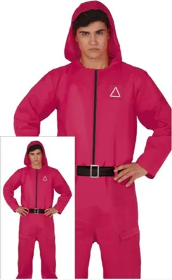 Zdjęcie produktu dla Film Hero Costume Carnival Hoodie Overall Gaming Innovative Adventure, Rozmiar: 54 - 56 (XL) Kolor: Różowy