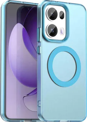 Produktbild von Magnetisch Hülle für Oppo Reno13 Pro 5G, Schlank Durchscheinend Matt Stoßfest Handyhülle Blau