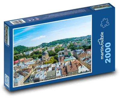 Zdjęcie produktu dla Puzzle 2000 Historyczne centrum Lwowa - martinpuzzle