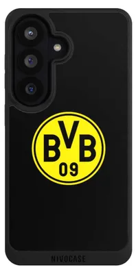 Produktbild von NIVOCASE Handyhülle für Samsung Galaxy S26  Hülle NIVOpure Case Schwarz BVB Borussia Dortmund Logo
