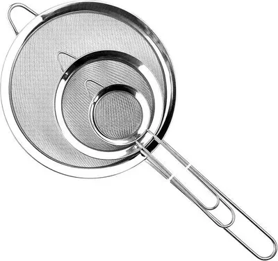 Produktbild von Famanu Küchensieb Set 3-teilig – Edelstahl, 19/25/36,5 cm, mit Handgriff