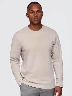 Produktbild von OMBRE Longsleeve BASIC Regular Fit OM-LSBL-0142 beige XXL