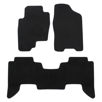 Produktbild von J&J AUTOMOTIVE | Premium schwarz Fußmatten Autotepiche Passend Für Nissan Pathfinder 2005-2014 4tlg, Genaue Passform, rutschfeste Untregrund, mit Befestigungen