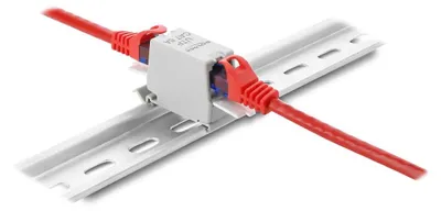 Produktbild von DeLOCK 90934, Flach, Weiß, Grau, RJ-45, RJ-45, Weiblich, Weiblich