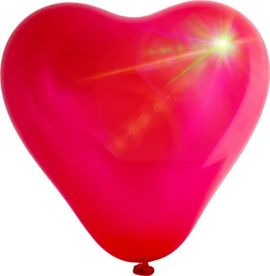 Obrázok produktu pre Aga4Kids Latexový balónik Srdce s LED diódou Červený 25 cm