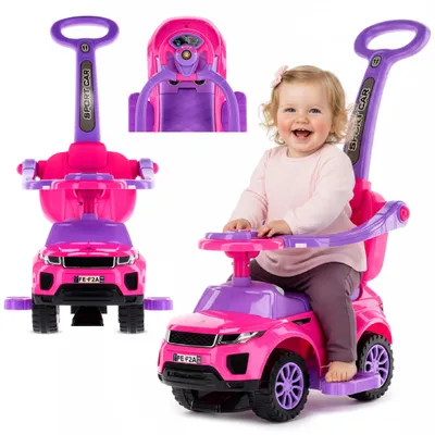 Zdjęcie produktu dla Przesuwany samochód Sportowy samochód SUV Przesuwany samochód zabawka od 1 roku różowy Sun Baby