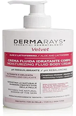 Immagine prodotto di Crema corpo Dermarays Velvet, ad alta idratazione - 500 ml