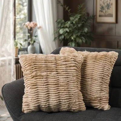 Produktbild von 2er Set Dekokissen Kissenbezug Deko Wohnzimmer Sofakissen Kissen Kissenhülle