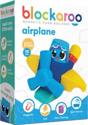 Produktbild von Blockaroo Magnetschaumwürfel-Set, Flugzeug 10 Stück