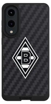 Produktbild von NIVOCASE Handyhülle für Samsung Galaxy S25 Edge  Hülle NIVOpure Case Schwarz Borussia Mönchengladbach Carbon Gladbach
