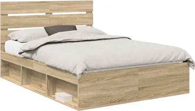 Obrázek produktu pro Rám postele s čelo Sonoma 160 x 200 cm Masivní borové dřevo