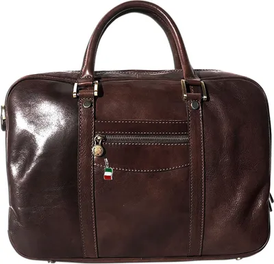 Produktbild von Florence Leder Tasche Schultertasche Businesstasche Umhängetasche braun OTF148N