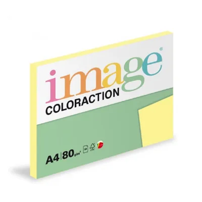 Image de Coloraction papier copie A4 80 g jaune pastel 100 feuilles