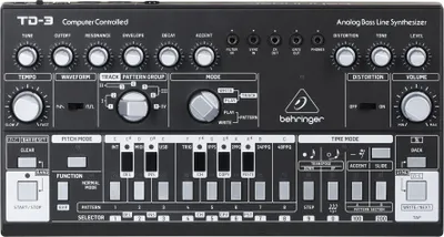 Produktbild von Behringer TD-3-BK Syntezator linii basowej czarny