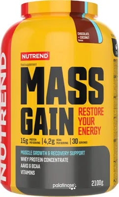Productafbeelding van Nutrend Mass Gain 2100g - Chocolade + Cacao