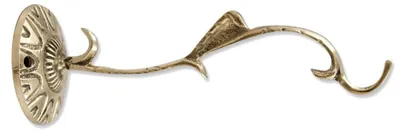 Wandhalter für Räuchergefäß, 17 cm, Messing, gold, handgefertigt