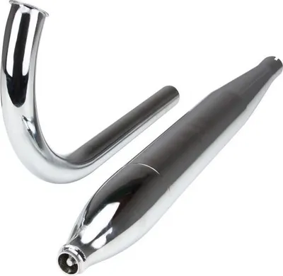 Productafbeelding van Uitlaatsysteem, sigarettype + spruitstuk set, 28mm, voor Hercules 221, 222, MF3, MP 2, 4, Mofa, Moped