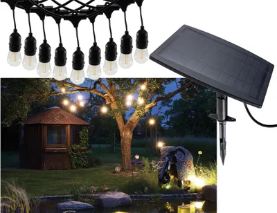 Obrázek produktu pro CHILITEC Solární LED světelný řetěz CT-BGL 10Solar, 10 světelných zdrojů, IP44