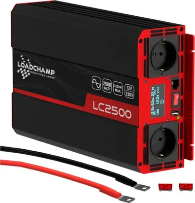 Produktbild von Wechselrichter 2500W 5000W max. Spannungswandler 12V 230V Reiner Sinus Inverter