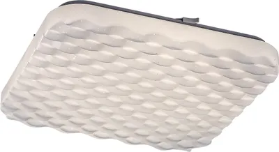 Image de Plafond décoratif à effet d'étoile pour salon chambre à coucher blanc carré 33cm LED 24W ELDRICK2 Rabalux