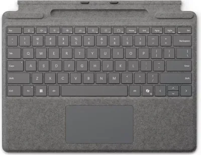 Obrázok produktu pre Microsoft Surface Pro Keyboard with pen storage for Business, AZERTY, Belgický, Touchpad, Microsoft, Surface Pro 10 for Business; Surface Pro 9 for Business; Surface Pro 8 for Business; Surface Pro X..., Platinová