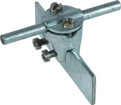 Immagine prodotto di Morsetto per aggraffatura DEHN, ZG, campo di serraggio 0,7-6 mm, con copertura a due viti, per Rd 7-10 mm, 1 pz.