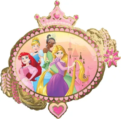Productafbeelding van Disney Prinsessen Helium Ballon XL 86cm leeg