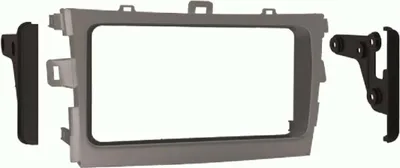 Immagine prodotto di Pannello frontale 2-DIN compatibile con Toyota Corolla 2009-2013 argento