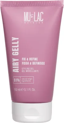 Obrázok produktu pre Mulac Cosmetics Airy Gelly, Gél na vlasy, Unisex, Všetky typy vlasy, 150 ml, Fixačný, Modelovanie, Rúra