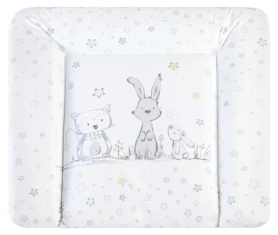 Produktbild von Julius Zöllner Wickelauflage Softy 65x75 cm Folie Häschen und Eule