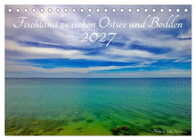 Produktbild von Fischland zwischen Ostsee und Bodden (Tischkalender 2027 DIN A5 quer), CALVENDO Monatskalender
