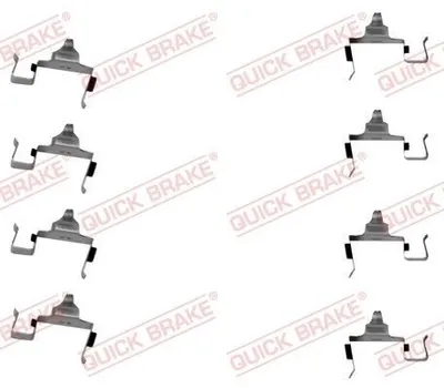 Produktbild von QUICK BRAKE 109-1697 Zubehörsatz Scheibenbremsbelag Vorne für KIA SPORTAGE (K00) RETONA (CE)