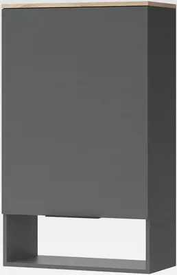 Produktbild von Hängeschrank Wido, Regal mit Türen, Anthrazit/Sonoma, mit Tür