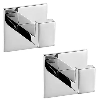 Immagine prodotto di Solidchoice - 2 ganci a parete in acciaio inossidabile con forte adesivo, ideali per asciugamani e giacche