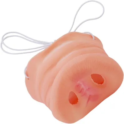 Productafbeelding van Nep Varkensneus - Latex Prop - Feest Accessoire - Realistisch Ontwerp - 6x5x5 cm - Beige