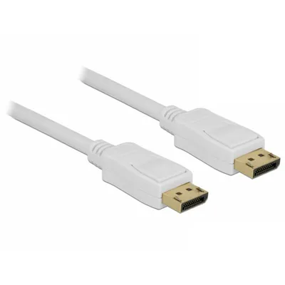 Produktbild von Kabel DisplayPort 1.2 Stecker > DisplayPort Stecker 7 m weiß 4K 60 Hz Delock