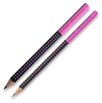 Produktbild von FABER-CASTELL Bleistift GRIP 2001 mit JUMBO GRIP Härtegrad HB PINK Set