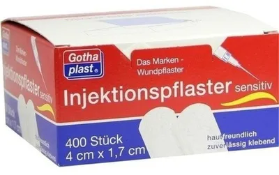 Productafbeelding van Gothaplast injectiepleisters, gevoelige huid, 4 x 1,7 cm, 400 pleisters
