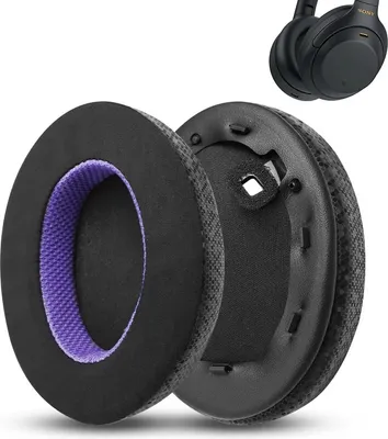 Obrázek produktu pro INF Náhradní náušníky pro sluchátka Sony WH-1000XM4 - Černá/Fialová