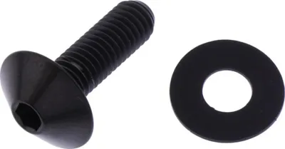 Produktbild von Linsenschraube JMP Bolt M5x0,8mm 16mm Titan schwarz