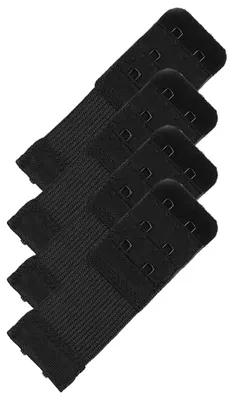 4 elastische BH-Verlängerung 30 mm 2 Reihen BH Zubehör Unterwäsche Dessous Farbwahl schwarz